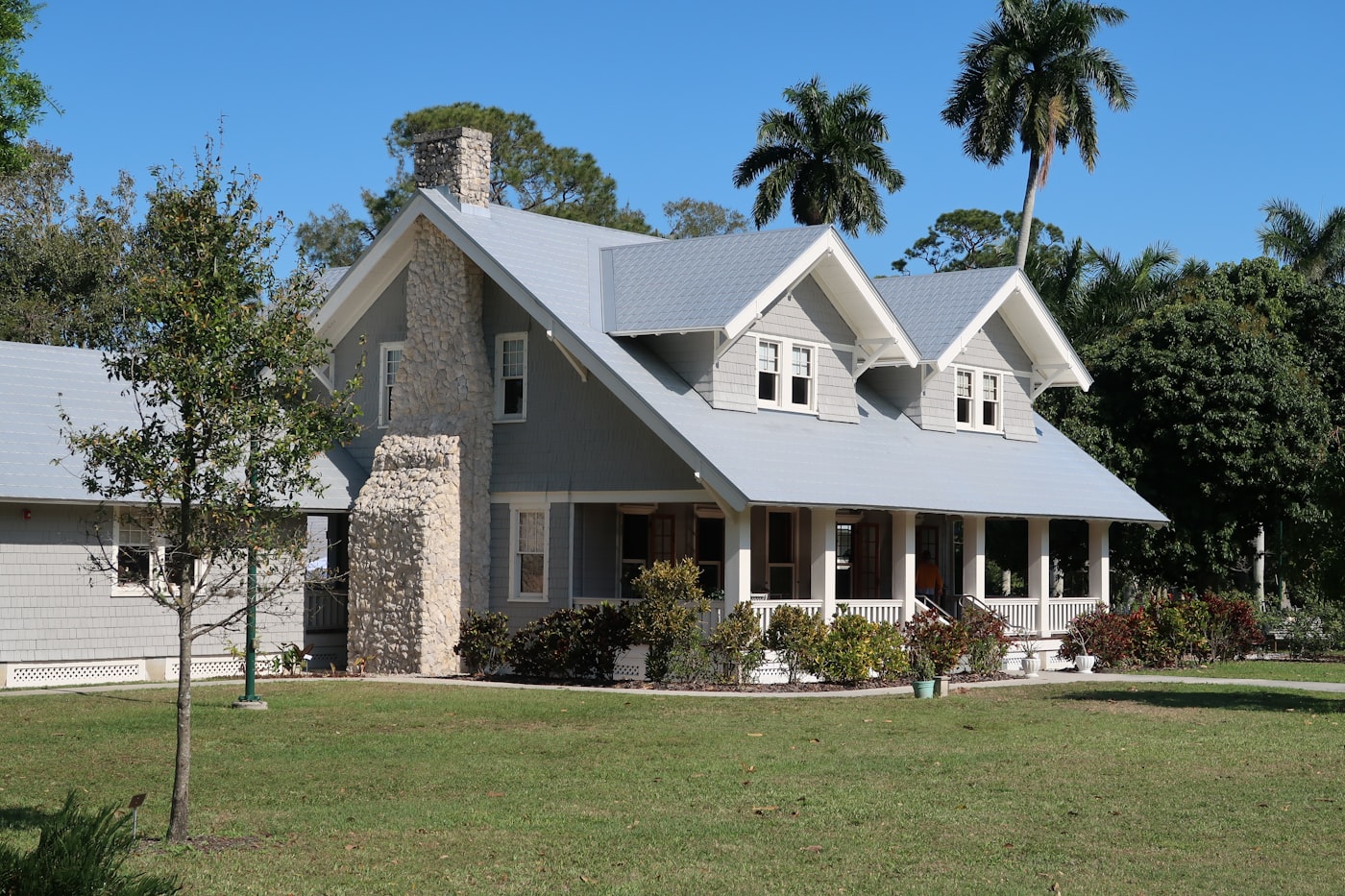 Freshly repainted home exterior with clean siding